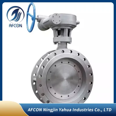 Corrosion Resistance Ductile Cast Ironconcentric Double Flange Butterfly Valve