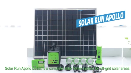 Pay as You Go Portable off Grid Solar Home Lighting Energy System for Power DC TV Fan